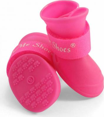 Обувь для собак размер L, 2 шт розовый – фото 1
