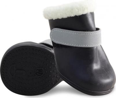 Обувь для собак размер M, 4 шт черный 4680384008708