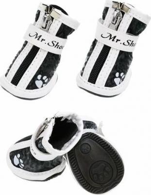 Обувь для собак размер M, 4 шт черный – фото 1