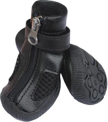 Обувь для собак размер M, 4 шт черный