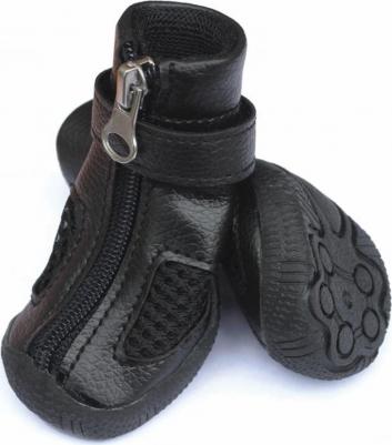 Обувь для собак размер S, M, 4 шт черный – фото 1