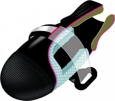 Тапок "Walker" из неопрена, размер M (бордер колли), 2 штуки – фото 1