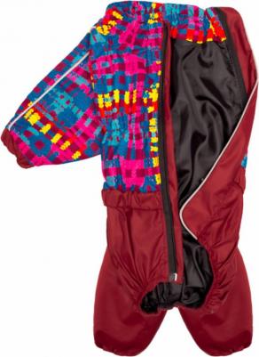 Дождевик для собак Косички, унисекс, разноцветный, №1, длина спины 36 см – фото 1