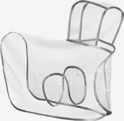 Дождевик для собак Нет, унисекс, прозрачный, L, длина спины 45 см – фото 1