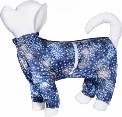 Дождевик для собак Огни синий для малых пород 4606005255160