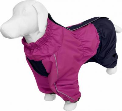 Дождевик для собак породы Немецкая овчарка фуксия 69 см – фото 8