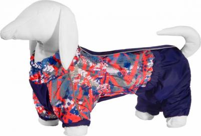 Дождевик для собак с рисунком Абстракция, для породы такса №1