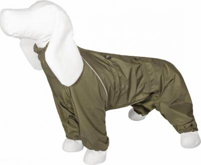 Дождевик для собак средних пород хаки S