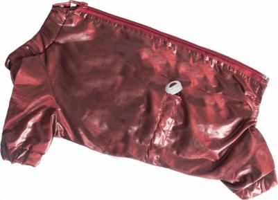 Дождевик для собак, унисекс, коричневый, №1, длина спины 36 см – фото 3