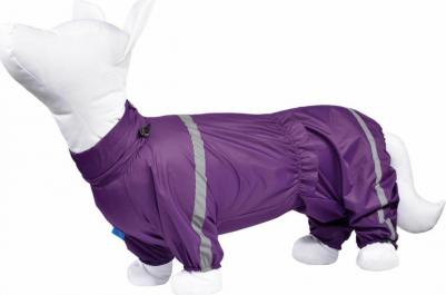 Дождевик для собак, женский, фиолетовый, 50-52, длина спины 52 см