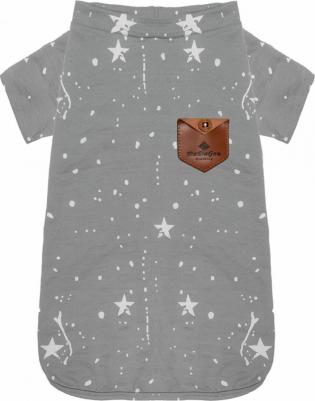 Футболка для собак со звёздами, серая, L нд28ос 51984-4, 0,05 кг – фото 1
