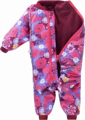 Комбинезон для собак Цветы, унисекс, разноцветный, L, длина спины 32 см – фото 2