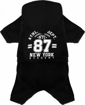 Костюм для собак, унисекс, черный, XS, длина спины 20 см – фото 1