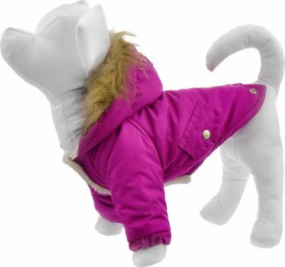 Куртка для собак, унисекс, розовый, M, длина спины 30 см