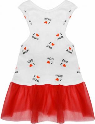 Платье для собаки с красной юбкой из фатина XL – фото 1