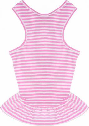 Платье для собаки в полоску розовое М – фото 2