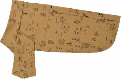 Рубашка для собак, унисекс, бежевый, L, длина спины 35 см – фото 1