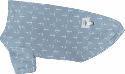 Толстовка для собак Якорь, унисекс, голубой, L, длина спины 35 см – фото 2