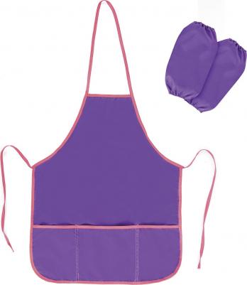 Фартук с нарукавниками для труда и занятий творчеством, 44х55 см, фиолетовый, 228358 – фото 3
