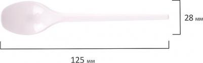 Одноразовые пластиковые чайные ложки 607829 – фото 4