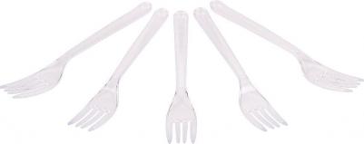 Одноразовые пластиковые вилки 607839 – фото 1