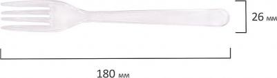 Одноразовые пластиковые вилки 607839 – фото 3