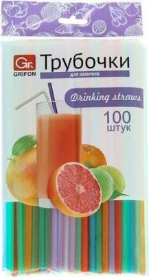 Набор одноразовых трубочек для напитков, 0,5x21 см, 100 шт, цвет микс – фото 1