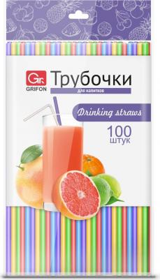 Набор одноразовых трубочек для напитков, 0,5x21 см, 100 шт, цвет микс – фото 4
