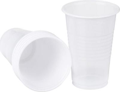 Стакан одноразовый пластиковый 200 мл прозрачный 100 штук в упаковке – фото 2