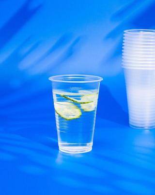 Стакан одноразовый пластиковый 200 мл прозрачный 100 штук в упаковке – фото 4