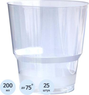 Стакан одноразовый прозрачный 200 мл 24 штуки в упаковке Кристалл – фото 5