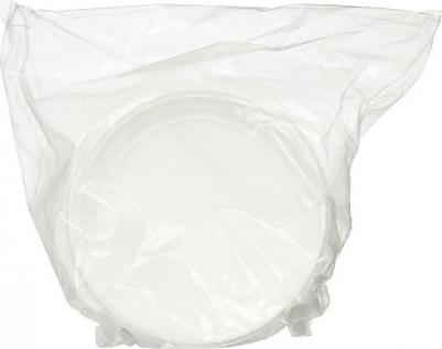 Тарелка одноразовая пластиковая 205 мм белая 100 штук в упаковке Стандарт 4610004776069 – фото 3