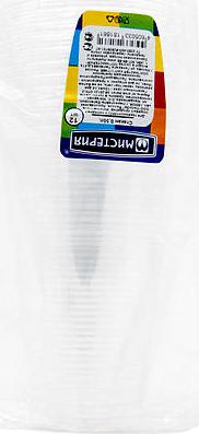 Стаканы одноразовые, 500 мл, 12 шт., прозрачные – фото 1