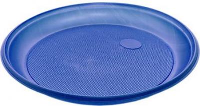 Тарелка одноразовые d210 мм синие 12 шт – фото 2