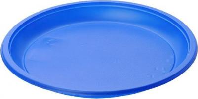 Тарелка одноразовые d210 мм синие 12 шт – фото 3