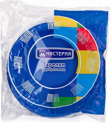 Тарелки одноразовые d170 мм синие 12 шт – фото 4