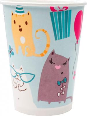 Стаканы бумажные Кошки 200мл 6шт 6060404 – фото 1