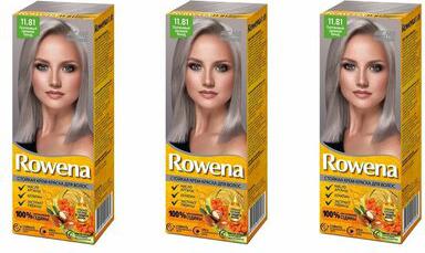 ROWENA Стойкая Крем - Краска для волос аммиачная, тон 11.81 Платиновый премиум блонд – фото 3