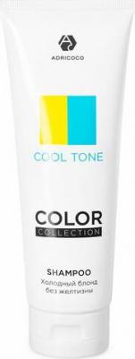 Оттеночный шампунь COLOR COLLECTION COOL TONE с кератином и маслом льна, 250 мл