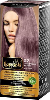 Краска для волос Крем HAIR HAPPINESS Стойкая тон №8.2 Перламутровый блондин – фото 1