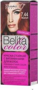 Краска стойкая с витаминами для волос " Color", № 7.44 Медный – фото 3