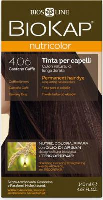 Краска для волос, тон 4.06 Кофейно-Коричневый, 140 мл – фото 6