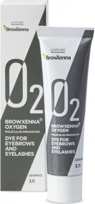 Краска для бровей и ресниц Graphite #3.11 OXYGEN O2, 15 мл – фото 1