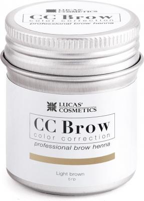 Хна для бровей (light brown) в баночке (светло-коричневый), 5 гр