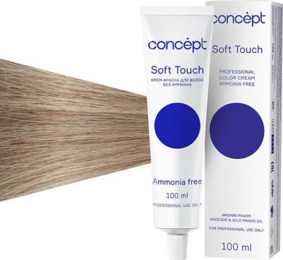 SOFT TOUCH профессиональная крем-краска для волос без аммиака 8.1 Светлый блондин пепельный – фото 1
