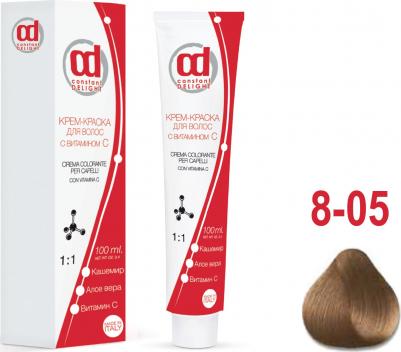 8/05 краска с витамином С для волос, светло русый натурально-золотистый 100 мл – фото 8