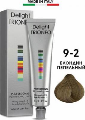 ДТ 9-2 крем-краска стойкая для волос, блондин пепельный / Delight TRIONFO 60 мл – фото 4
