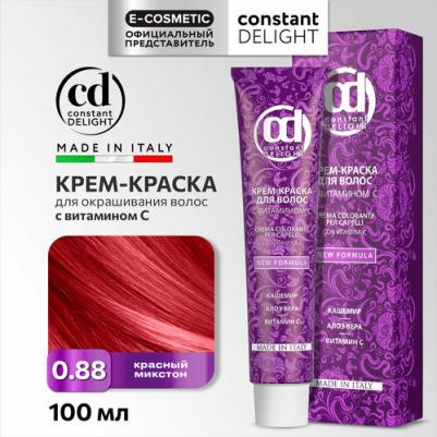 Крем краска с витамином С Crema Colorante Vit C, 100 мл, Д 0/88 красный микстон, 100 мл – фото 1