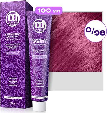 Крем краска с витамином С Crema Colorante Vit C, 100 мл, Д 0/98 розовый микстон, 100 мл – фото 1