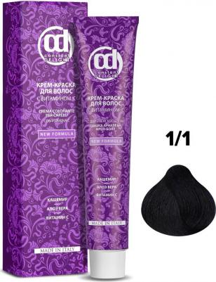 Крем краска с витамином С Crema Colorante Vit C, 100 мл, Д 1/1 черный сандре, 100 мл